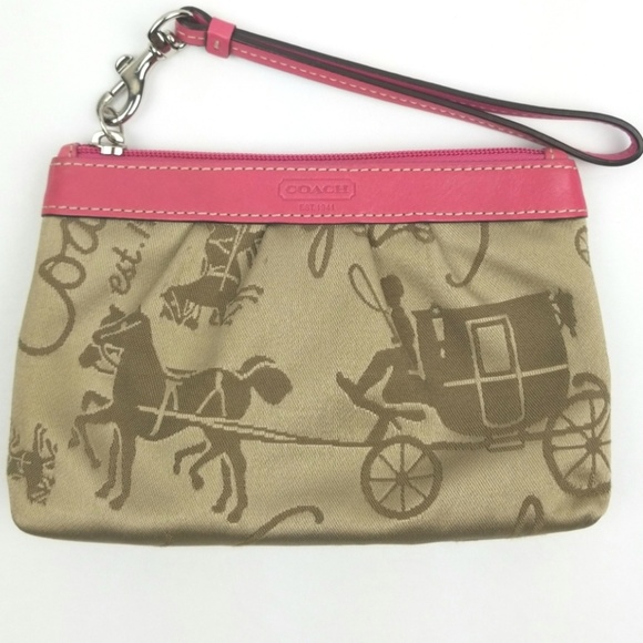 coach horse and carriage wristlet